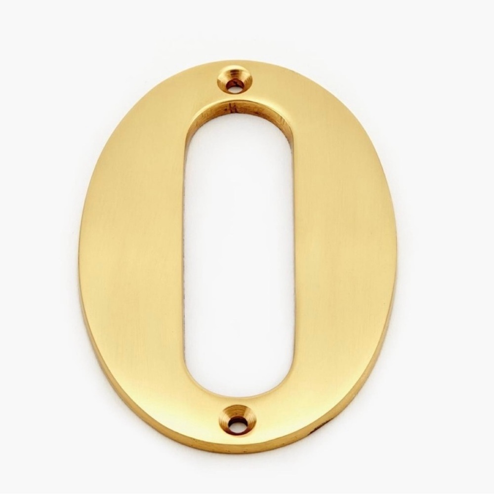 Williams Sonoma Brass House Address Number, #0